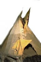 Tepee and furnishings at Native American Rhymes
