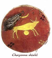 Cheyenne shield at Native American Rhymes